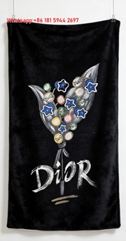 Dior Colorful Balloon Art Flannel Sofa Throw Blanket D382